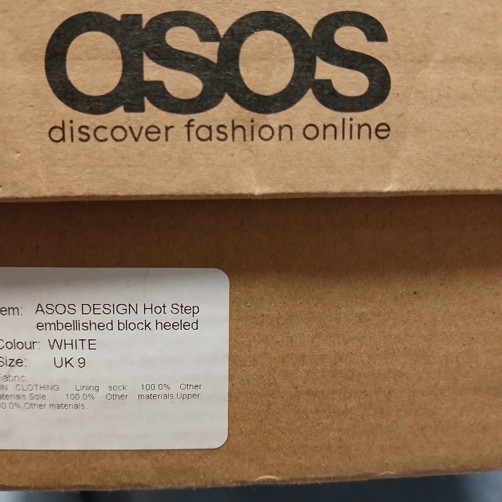 Asos brand NWT  ladies dress heels with silver embellishments.  Size 9 - Picture 9 of 9